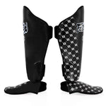 Ochraniacze piszczele Fairtex Zawody SP5 z ochraniaczami na stopy Czarny 