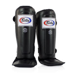 Ochraniacze piszczele Fairtex Double Padded SP3 z osłoną na stopy 