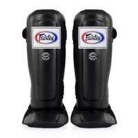 Ochraniacze piszczele Fairtex Double Padded SP3 z osłoną na stopy 