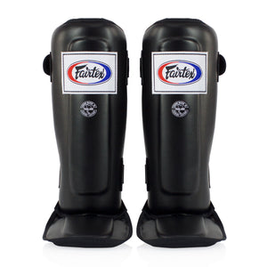 Ochraniacze piszczele Fairtex Double Padded SP3 z osłoną na stopy 