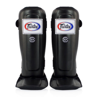 Ochraniacze piszczele Fairtex Double Padded SP3 z osłoną na stopy 