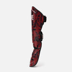 Ochraniacze piszczele Leone Urban Fighter PT118 czerwono-czarny camo 