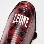 Ochraniacze piszczele Leone Urban Fighter PT118 czerwono-czarny camo 