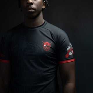 Rashguard Half Sumo Junkie Rosso-Combat Arena