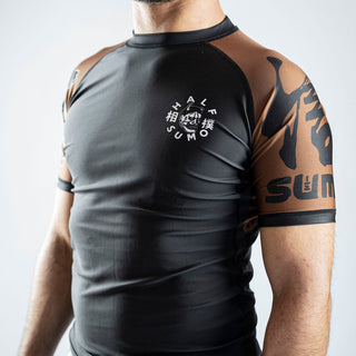 Rashguard Half Sumo Sugoi Ranked Brązowy-Combat Arena