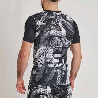 Rashguard Leone IUTER Barbed Wire AB06IU Czarny-Combat Arena