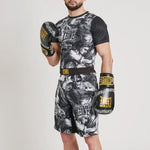Rashguard Leone IUTER Barbed Wire AB06IU Czarny-Combat Arena