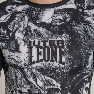 Rashguard Leone IUTER Barbed Wire AB06IU Czarny-Combat Arena