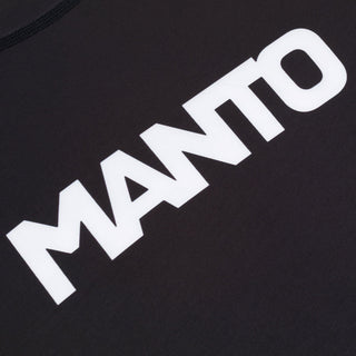 Rashguard Manto Logo Podwójny z krótkim rękawem Czarny-Combat Arena