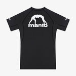 Rashguard Manto Logo Podwójny z krótkim rękawem Czarny-Combat Arena