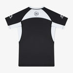 Rashguard Manto Ranked 25 maniche corte Bianco-Combat Arena
