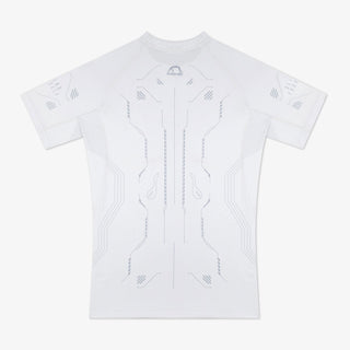 Rashguard Manto Shield maniche corte Bianco-Combat Arena