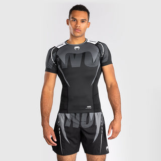 Rashguard Venum Adrenaline krótkie rękawy Czarny-szary 