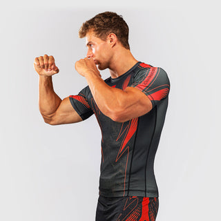 Rashguard Venum Amazonia Reborn maniche corte Nero-rosso-Combat Arena