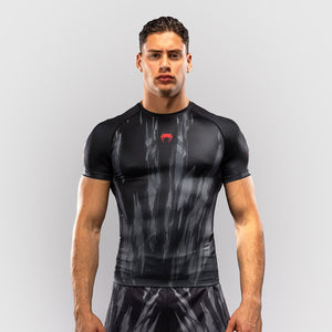 Rashguard Venum Demon krótki rękaw Czarny-szary-Combat Arena