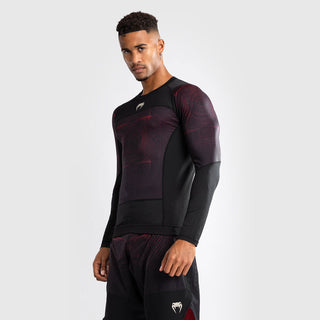 Rashguard Venum G-Fit Air długi rękaw Czarny-czerwony 