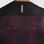 Rashguard Venum G-Fit Air długi rękaw Czarny-czerwony 