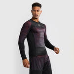 Rashguard Venum G-Fit Air długi rękaw Czarny-czerwony 