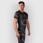 Rashguard Venum Matupa krótki rękaw Czarny-szary-Combat Arena
