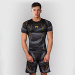 Rashguard Venum Matupa krótki rękaw Czarny-szary-Combat Arena