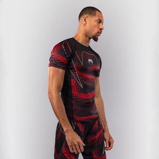 Rashguard Venum Matupa krótki rękaw czarno-czerwony-Combat Arena