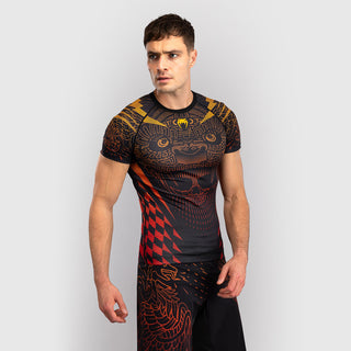 Rashguard Venum Quetzal Fury krótki rękaw czarno-czerwony 