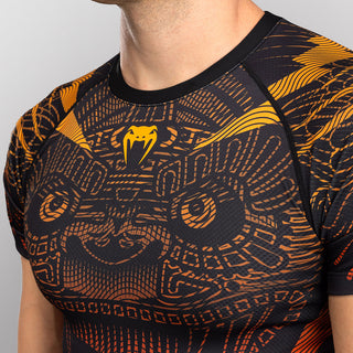 Rashguard Venum Quetzal Fury krótki rękaw czarno-czerwony 
