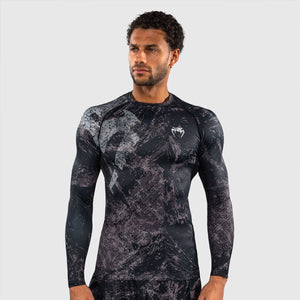 Rashguard Venum Rage & Workout długie rękawy Czarny-szary-Combat Arena