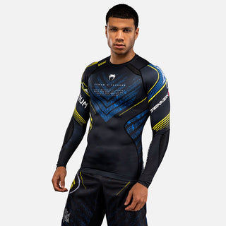 Rashguard Venum Tekken 8 King długie rękawy Czarny-żółty-Combat Arena