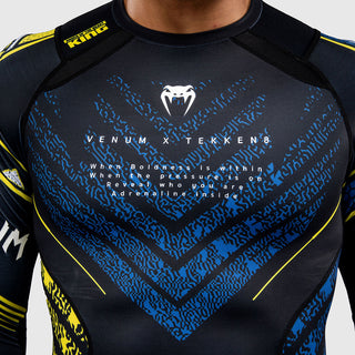 Rashguard Venum Tekken 8 King długie rękawy Czarny-żółty-Combat Arena
