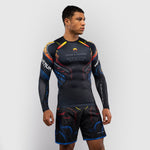 Rashguard Venum Tekken 8 Yoshimitsu długi rękaw czarno-pomarańczowy-Combat Arena