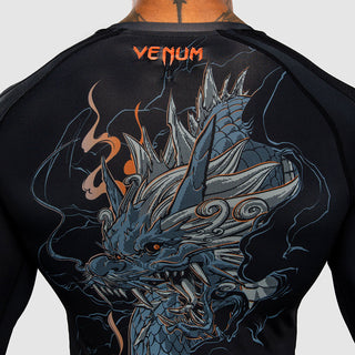 Rashguard Venum Thunder Dragon długi rękaw Czarny-Combat Arena