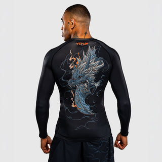 Rashguard Venum Thunder Dragon długi rękaw Czarny-Combat Arena