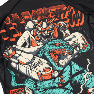 Rashguard Half Sumo Kaiju kontra mecha 