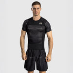 Rashguard Venum Krótki rękaw G-Fit Air czarny-piaskowy