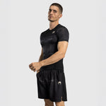 Rashguard Venum Krótki rękaw G-Fit Air czarny-piaskowy