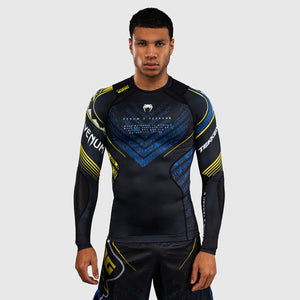 Rashguard Venum Tekken 8 King długi rękaw Czarny-żółty 