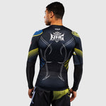 Rashguard Venum Tekken 8 King długi rękaw Czarny-żółty 