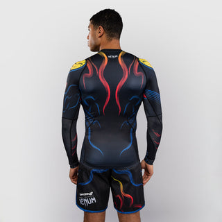 Rashguard Venum Tekken 8 Yoshimitsu długi rękaw czarno-pomarańczowy 