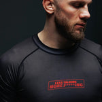 Rashguard Manto Fighting krótki rękaw czarny