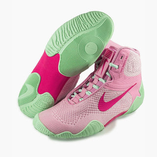 Scarpe da Lotta-Wrestling Nike Tawa Rosa-verde-Combat Arena