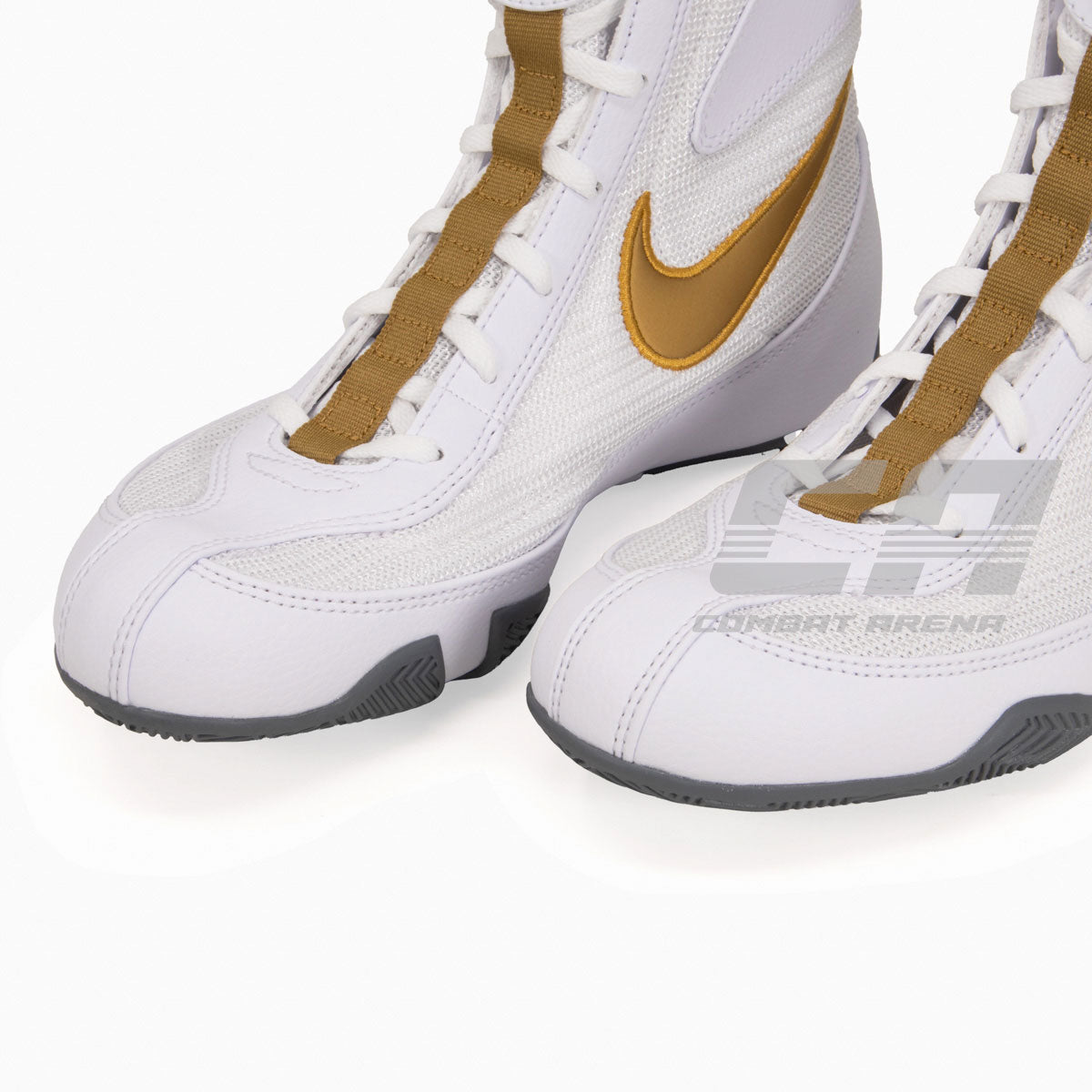 Buty Bokserskie Nike Machomai Biało-Złoty – Combat Arena