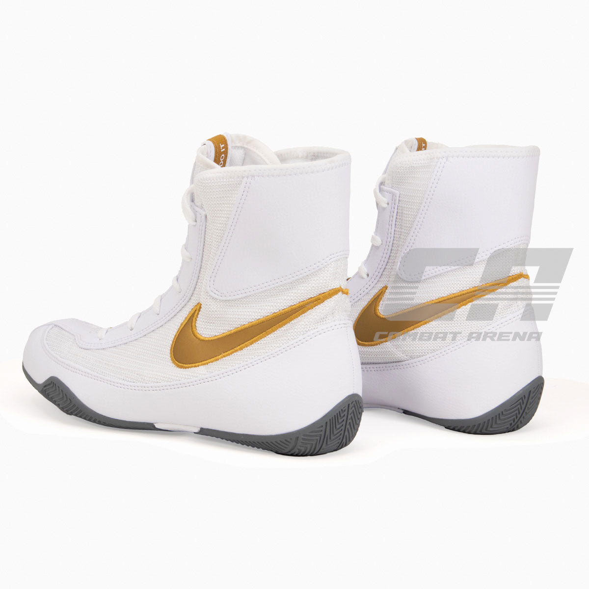 Buty Bokserskie Nike Machomai Biało-Złoty – Combat Arena