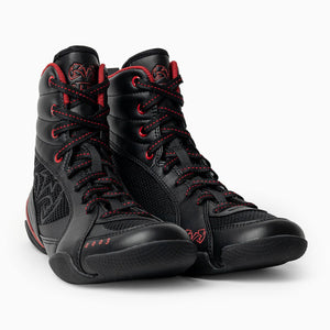 Buty Bokserskie RSX-Guerrero Deluxe czarno-czerwony-Combat Arena