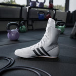 Buty Bokserskie Adidas Box Hog 2 Biało-czarny 