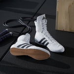 Buty Bokserskie Adidas Box Hog 2 Biało-czarny 