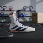 Buty Bokserskie Adidas Box Hog 4 Biało-niebieski 