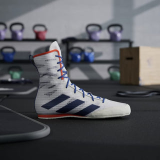 Buty Bokserskie Adidas Box Hog 4 Biało-niebieski 