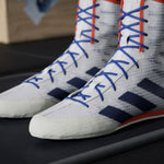 Buty Bokserskie Adidas Box Hog 4 Biało-niebieski 