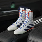 Buty Bokserskie Adidas Box Hog 4 Biało-niebieski 